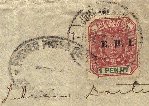 Boer War Censored cover Johannesburg/Claremont, Cape Town. See below.