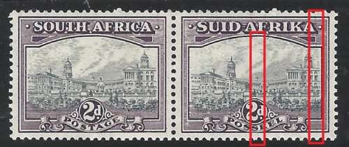 Union 1941 2d grey & purple variety: Vertical lines. MNH.  SACC 58a. See below.