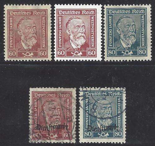 Germany 1924 Scarce group. CV R 4,500. MNH/FM/FU. See below.