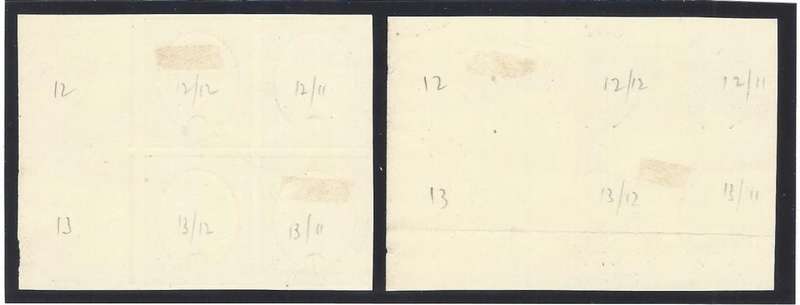 Union 1926/7 London Pictorial 1d Imperforate Plate Proof marginal blocks. See below.