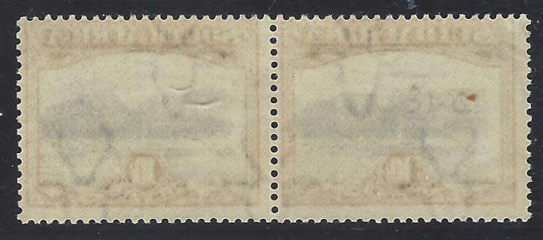 Union 1927 London 10/- with VIGNETTE SHIFTED right. Superb mint. See below.