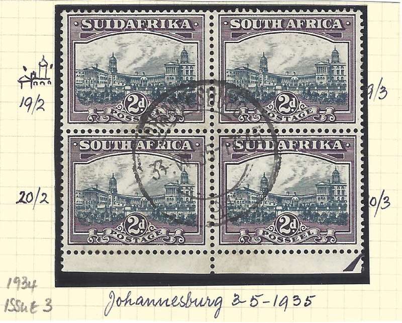 Union 1934 Roto 2d Part Arrow block Issue 3 UHB 38 Cf. FU. See below.