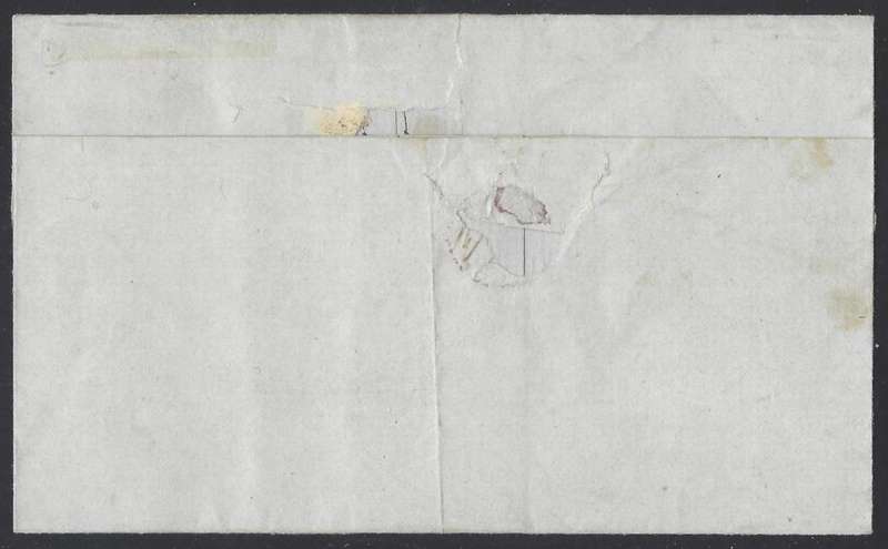 Cape 1853 Pre-adhesive rarity: Clanwilliam Octagonal `19` entire. Outstanding. See below.