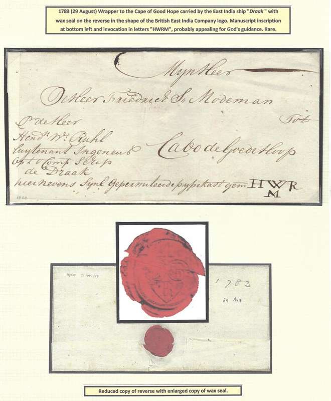 Cape 1783 Historic Pre-adhesive Holland/Cape Town cover. See below.