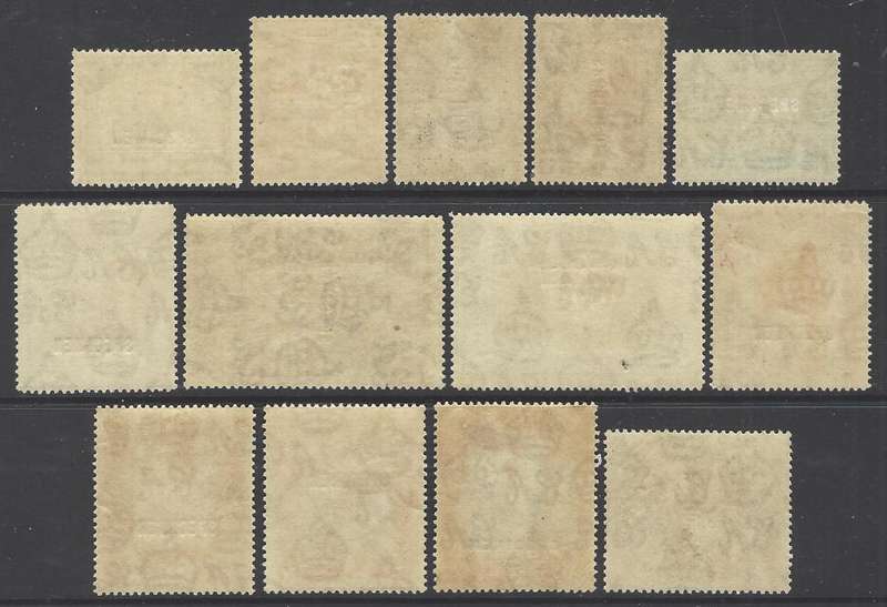 Jamaica 1921/9 SPECIMEN set of 13. CV GBP 300/ R 7,200. SG 94S/106S. VFM. See Below