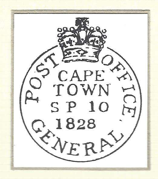 Cape 1828 The Second Dated Letter Stamp (DLS 3) and Worcester CC 13. See below.
