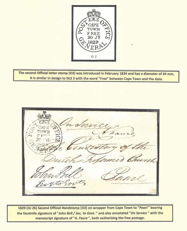 Cape 1829 (JU 26) wrapper to Paarl with Bell facsimile signature and Letter Stamp O2.