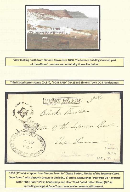 Cape 1838 (JU 17) wrapper Simons Town to Cape Town with CC 3, DLS 4 and PP 2 . See below.