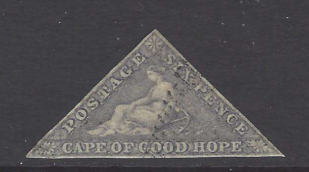 Cape 1858 SACC 7d fine used. See below.