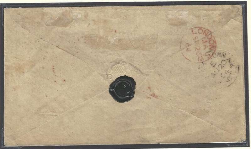 Cape 1864 (AU 16) cover from Knysna to London with SACC 8. See below.