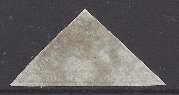Cape 1861 Woodblock SACC 10b fine used with red cancellation and Brandon certificate. See below..