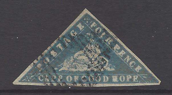 Cape 1861 Woodblock SACC 10d fine used ex Samos, signed Calves, Holcombe certificate. See below..