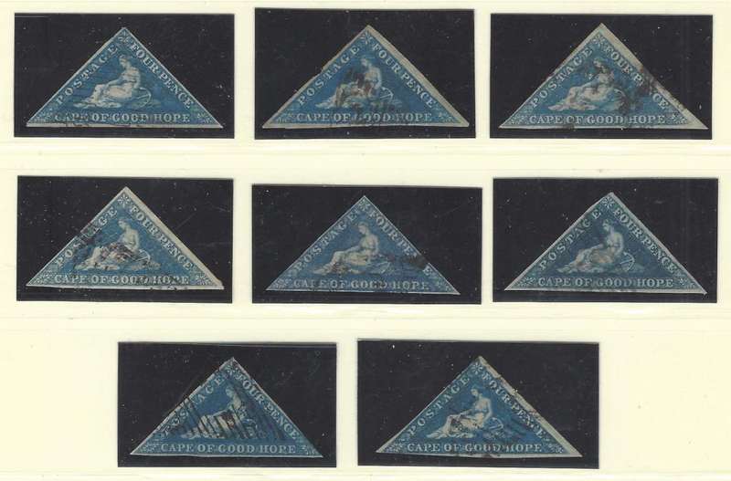 Cape 1864  SACC 15 assembly fine used. Different shades. See below.