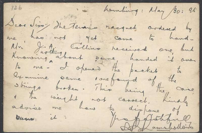 OFS 1895 (MY 30)) 1/2d 7th PTG Stamp Brief Kaart Winburg/Bloemfontein. See below.