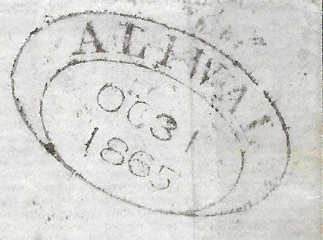 Cape: the Dated Town Oval (`DTO`) handstamps of 1853 and ALIWAL (Mossel Bay). See below.