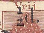 OFS 1895 1/2d 8th PTG Stamp B/Kaart with clearer fraction bar. See below.
