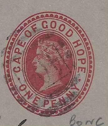 Cape: 1896 scarce Proving cover: WARRENTON cds and BONC 404. See below.