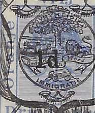 OFS 1892 (June) 1d on 3d ultramarine surcharged Type II Stamp Brief Kaart. Unused. See below.