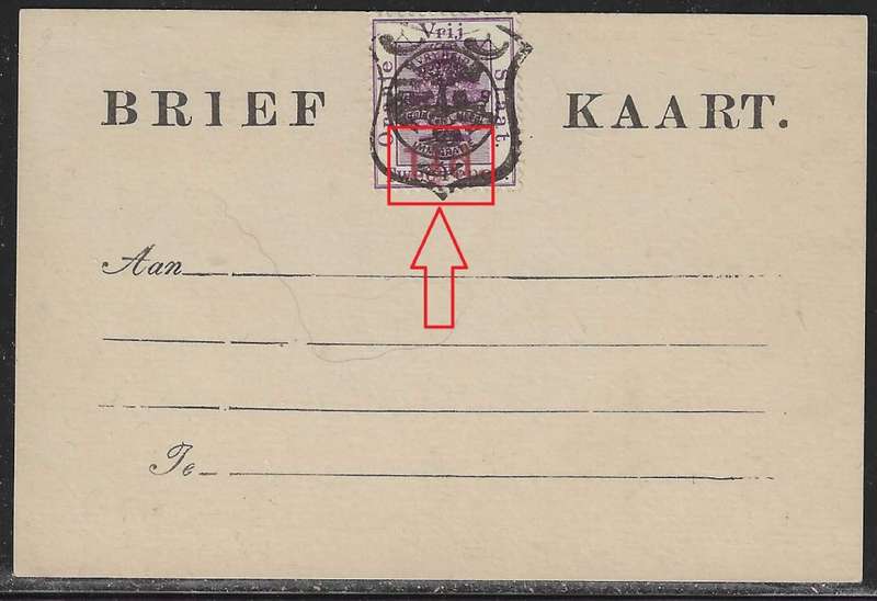 OFS 1895 (June) 1 1/2d (red) on 2d Stamp Brief Kaart. Fourth Printing. See below.