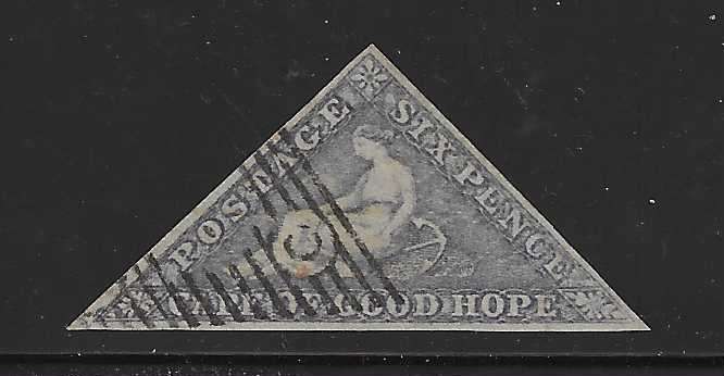 Cape 1858 SACC 7d very fine used. See below.