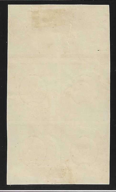 Union 1926 London Plate Proof 1/2d red and black marginal block. See below.