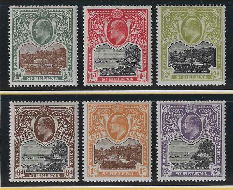St. Helena 1903 set of 6 VFM. SG 55/60. See below.