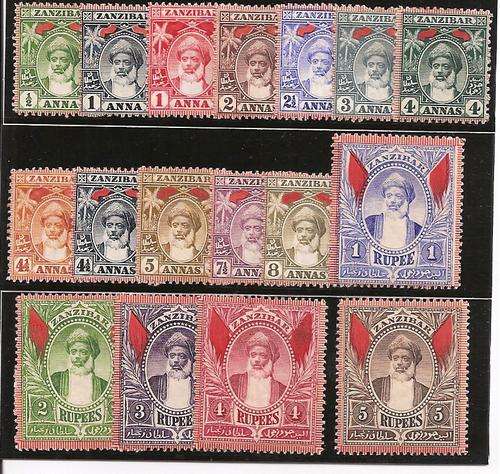 Zanzibar: 1899-1901 set.