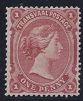 Transvaal 1878 Bourne Head set: 1d red-brown