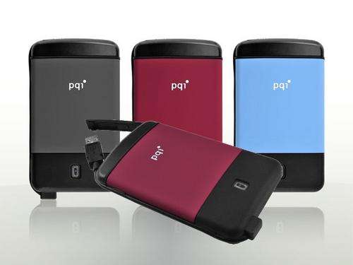 PQI H560 Shock-Proof External HDD 2.5' 500GB USB 2.0 Red (Free Shipping)