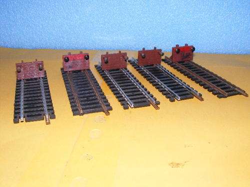 Lima HO Tracks with buffer stops X 5