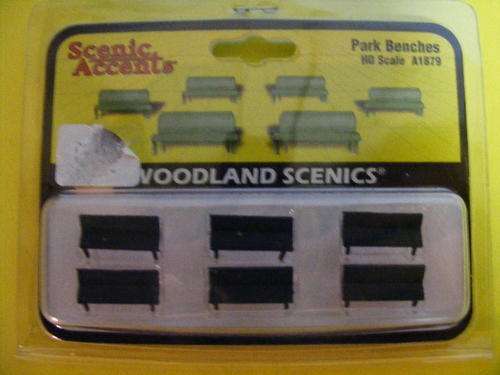 Woodland Scenics HO Park Benches.