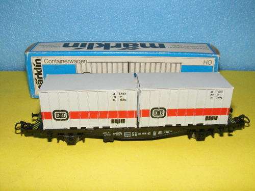Marklin HO Flat Bed with Containers (Boxed)