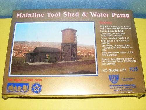 Mainline HO Tool shed and waterline Kit