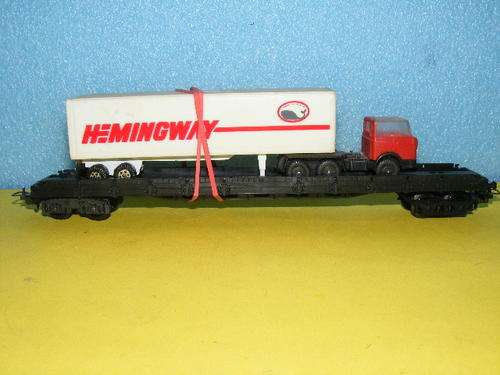 Lima HO Flatbed with truck load.
