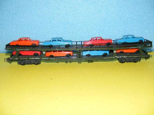 Lima HO Car Carrier with Cars