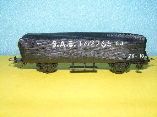 Lima HO SAR/SAS Open wagon with tarpaulin.