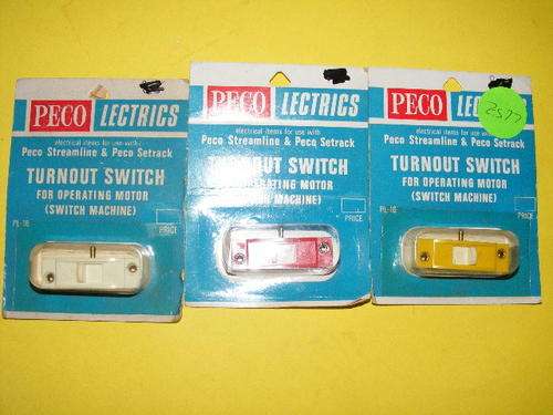 Peco Turnout Switches X 3