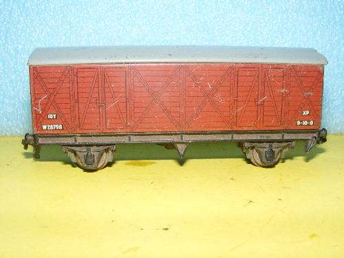 Hornby Dublo OO Box Wagon - Tinplate