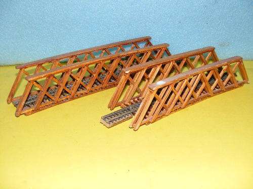 N-Gauge Bridges X 2 - Scratch built.