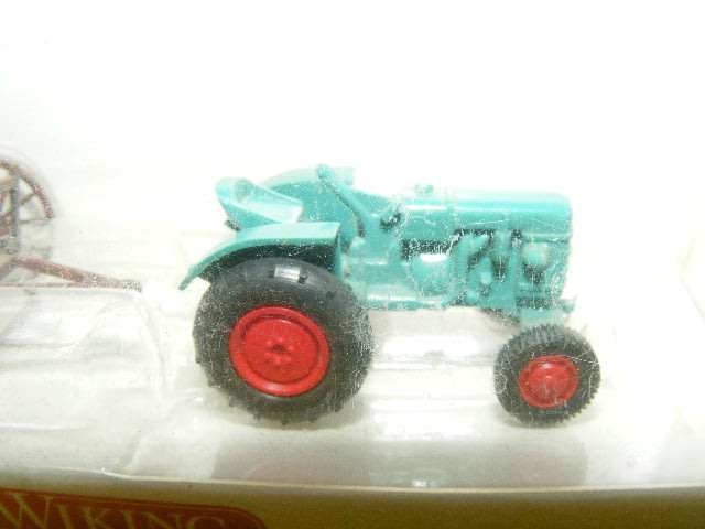Wiking HO Tractor and Plough