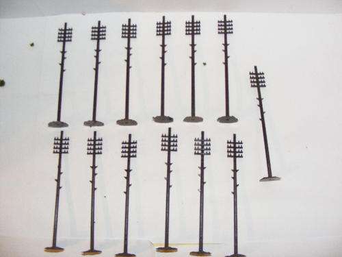 HO Telegraph Poles X 13