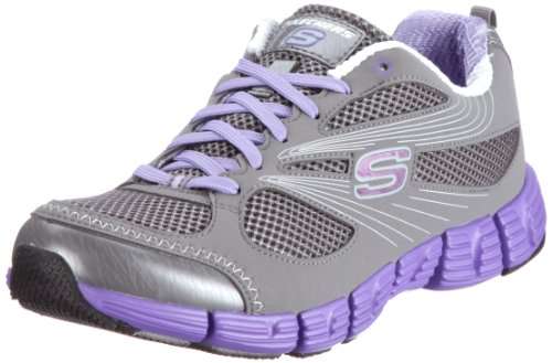 Original Ladies Skechers Stride (Charcoal & Purple) - SA Size 4