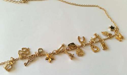 16 Charms / Pendants with a Chain