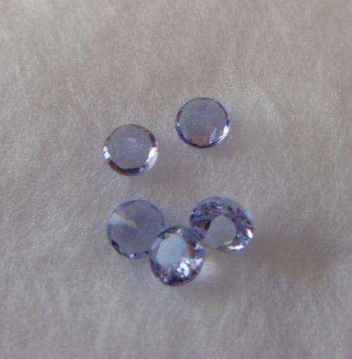 5 Round cut Tanzanites *0.60cts*
