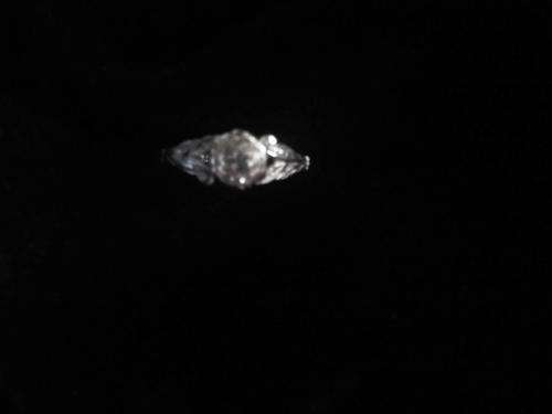 Platinum and white gold diamond ring