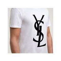 ysl - white - men's - summer t - size medium - new with tags -