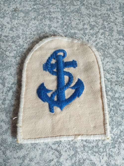 S.A Navy Leading Seaman Summer uniform cloth badge