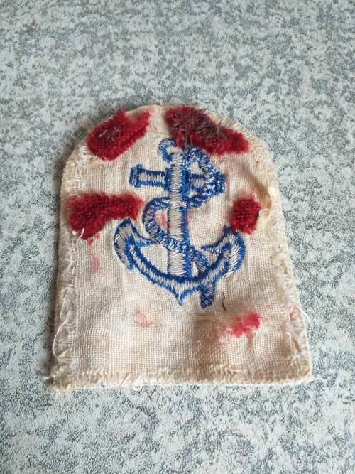 S.A Navy Leading Seaman Summer uniform cloth badge