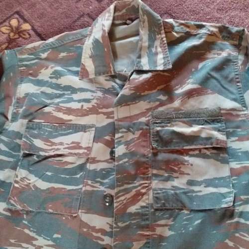 Original Greek Lizard Pattern Jacket (Large), T-Shirt (Large),Pants 36cm waist , all buttons intact