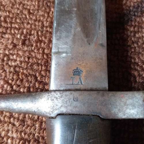 Italian Vetterli bayonet and Scabbard